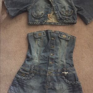 Blue jean jumpers